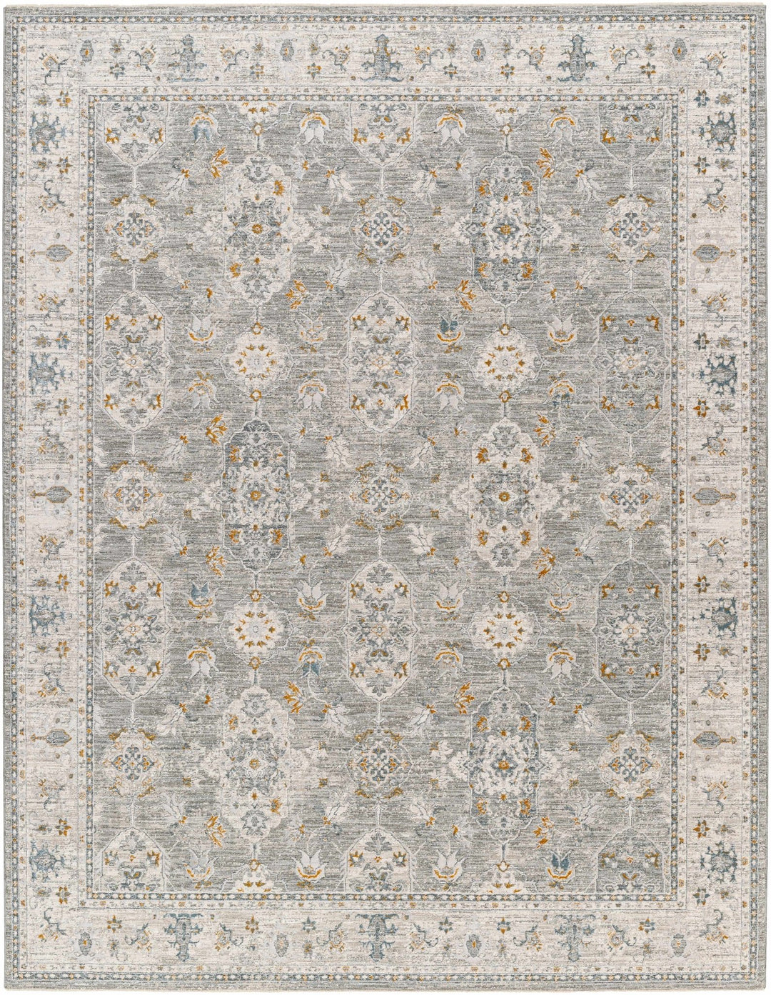 Hafsa Traditional Style Beige And Gray Rug - The Rug Decor