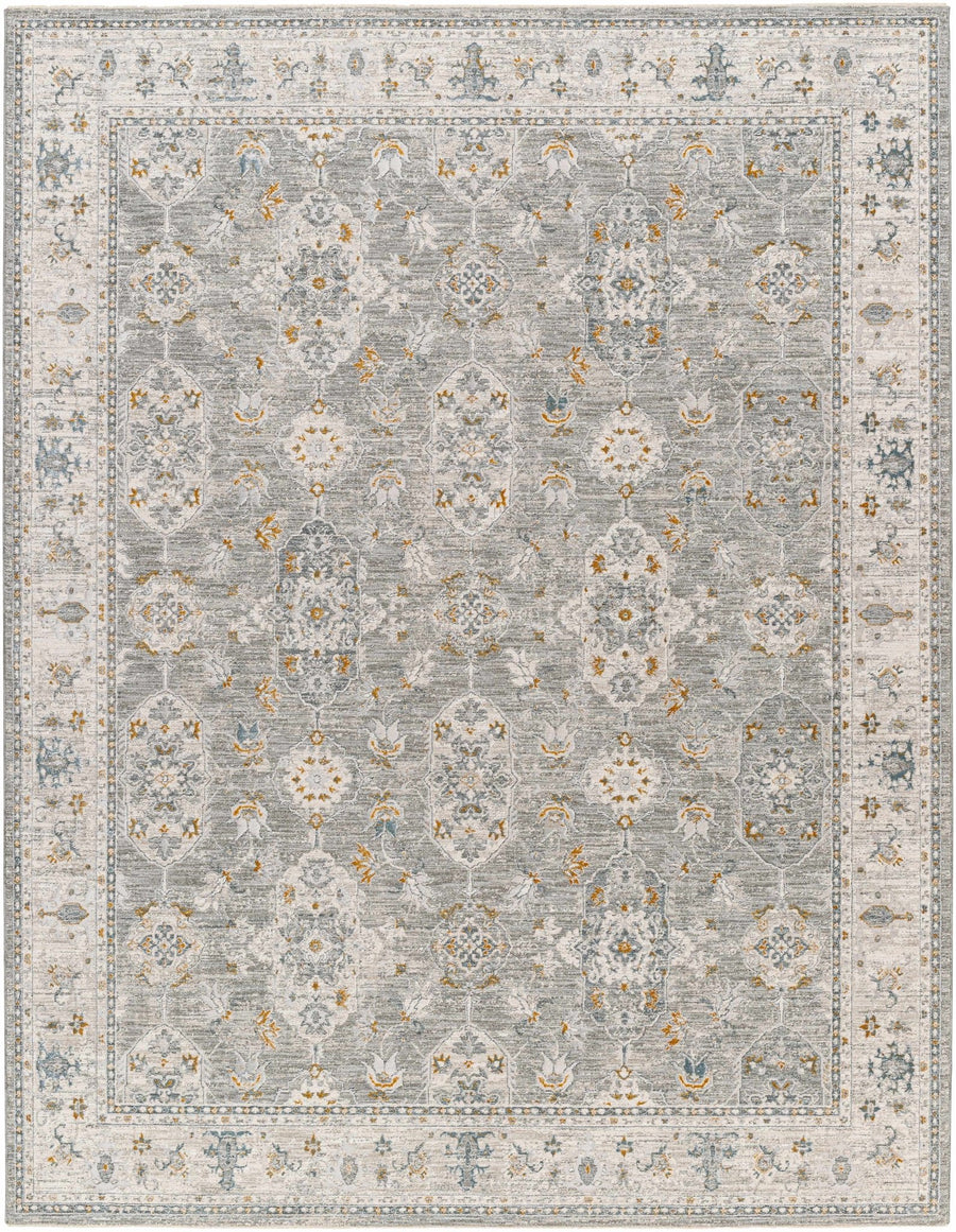Hafsa Traditional Style Beige And Gray Rug - The Rug Decor