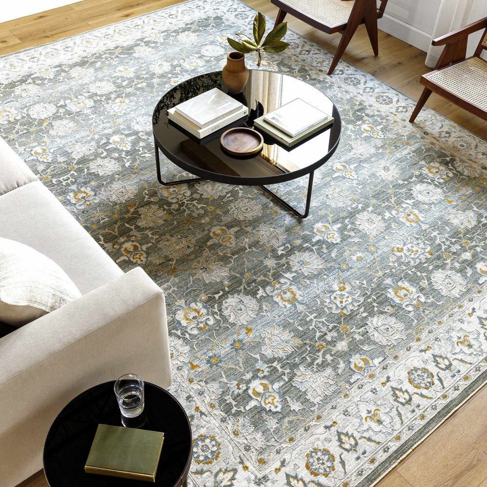 Hafsa Traditional Style Beige And Gray Rug - The Rug Decor