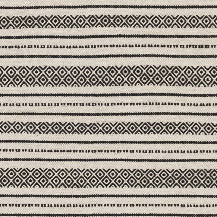 Hagnaya Ivory And Black Modern style Hand Woven Area Rug - The Rug Decor