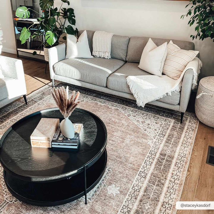 Haide Traditional Brown Machine Woven Rug - The Rug Decor