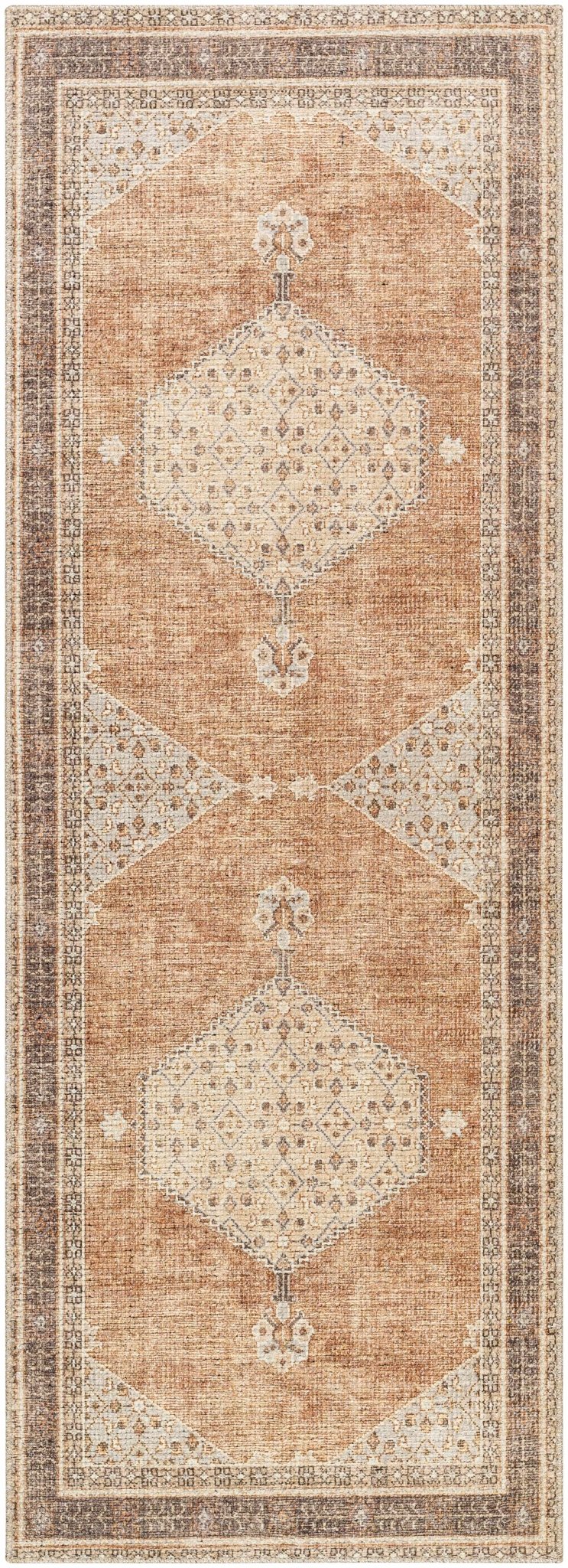 Haide Traditional Brown Machine Woven Rug - The Rug Decor