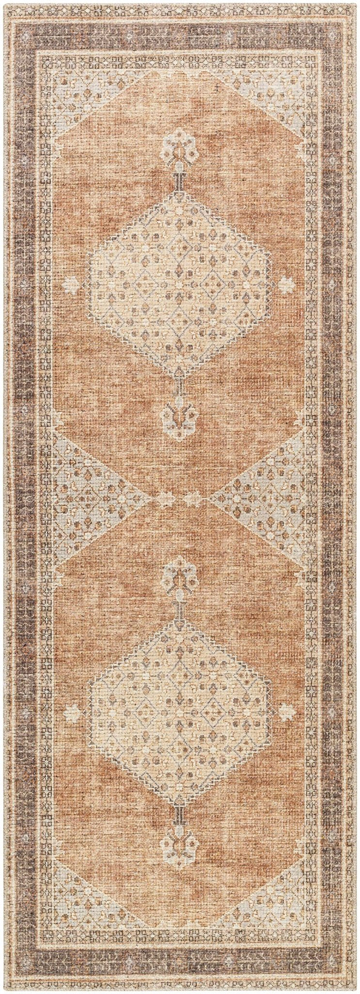 Haide Traditional Brown Machine Woven Rug - The Rug Decor