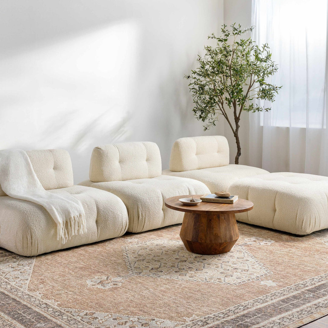 Haide Traditional Brown Machine Woven Rug - The Rug Decor