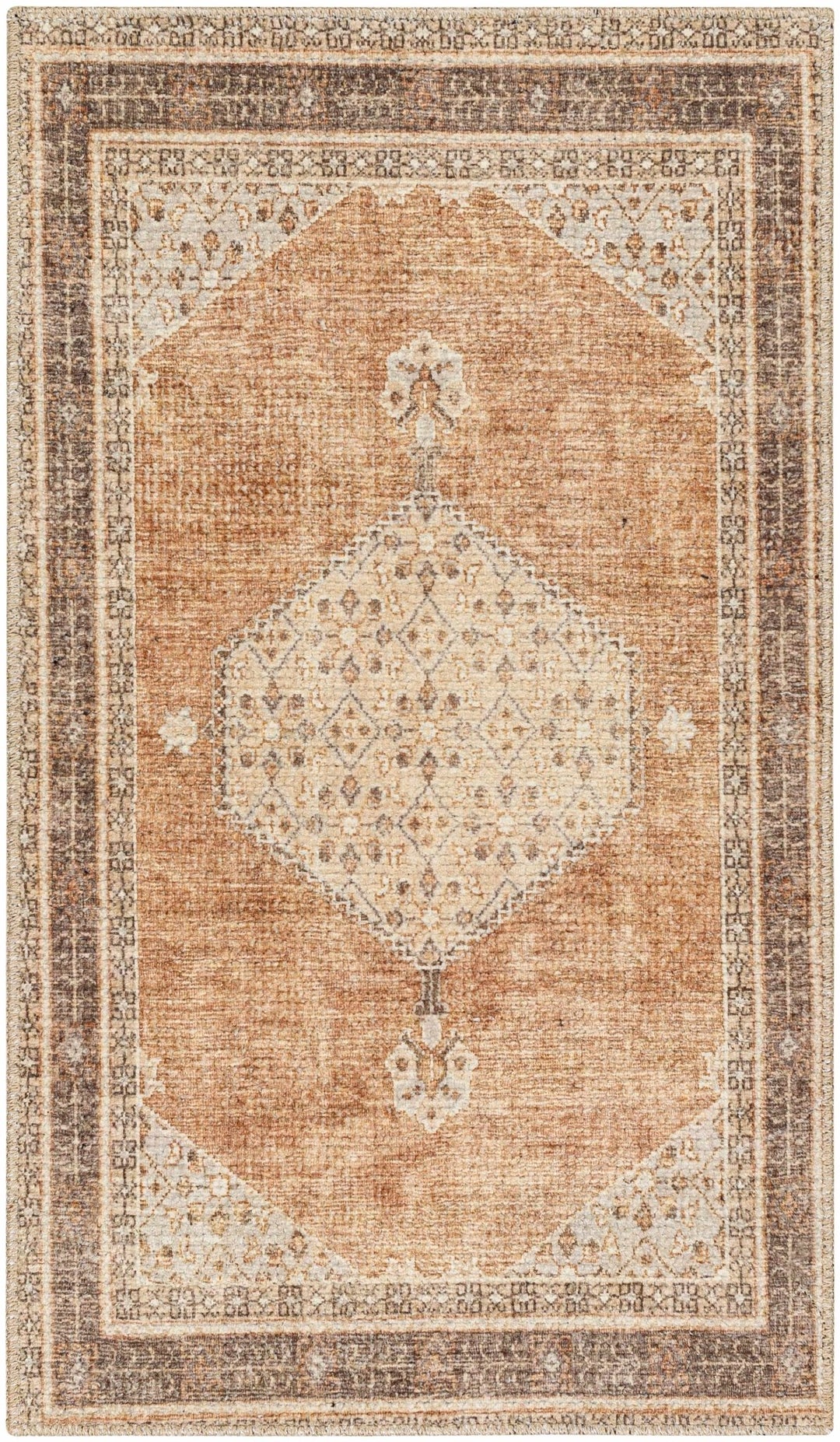 Haide Traditional Brown Machine Woven Rug - The Rug Decor