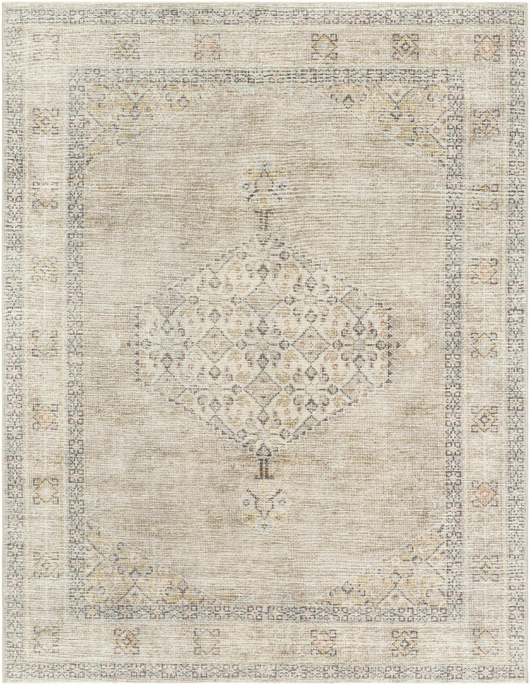 Haide Traditional Style Beige And Gray Area Rug - The Rug Decor