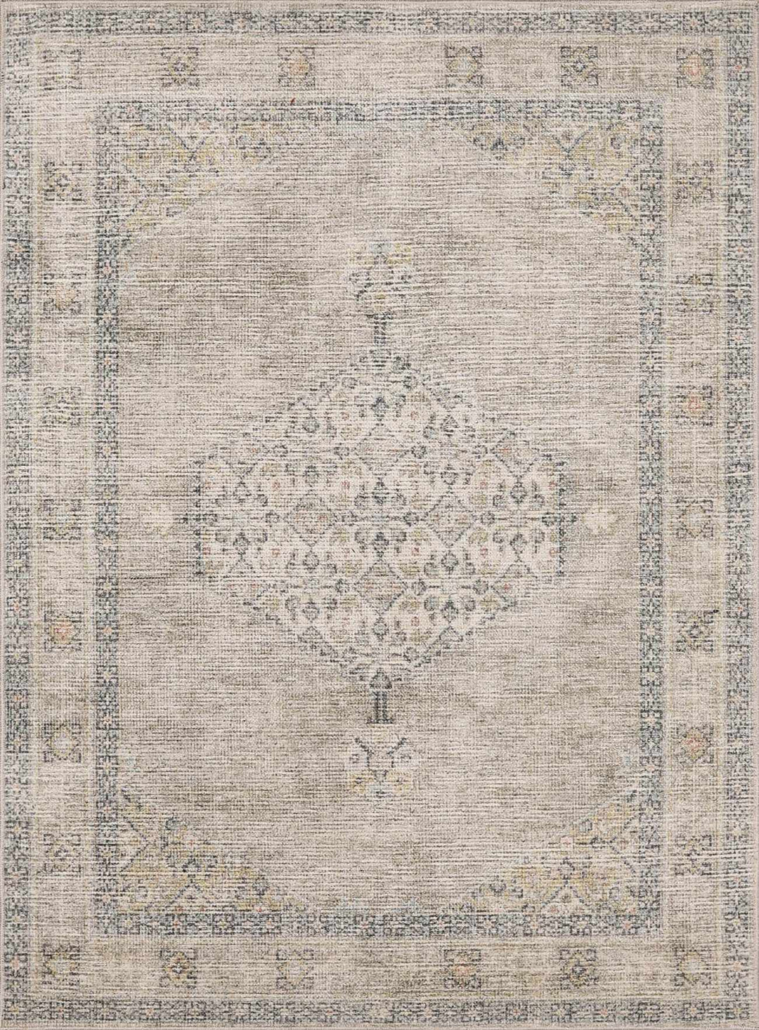 Haide Traditional Style Beige And Gray Area Rug - The Rug Decor