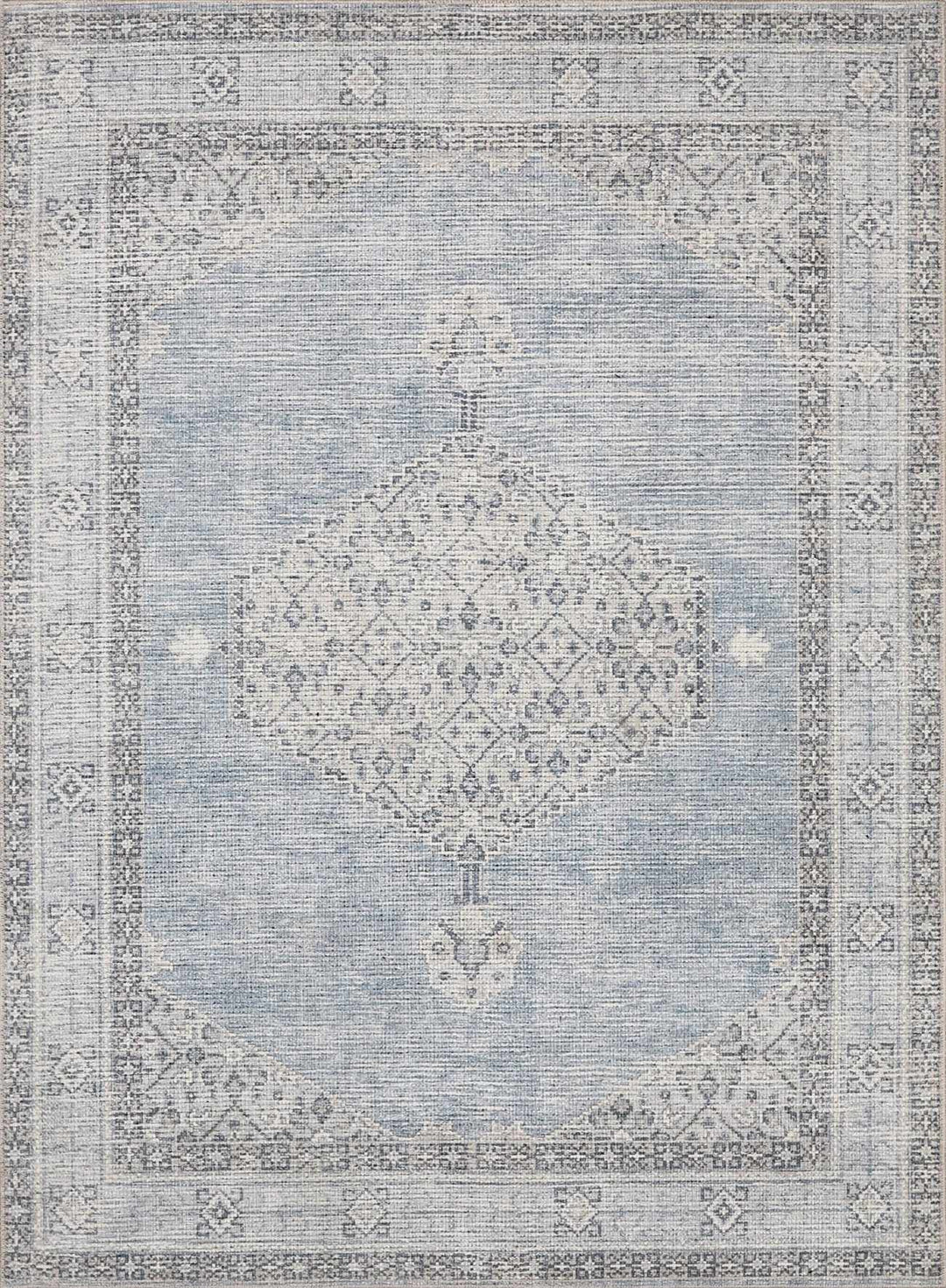 Haide Traditional Style Gray And Ivory Area Rug - The Rug Decor
