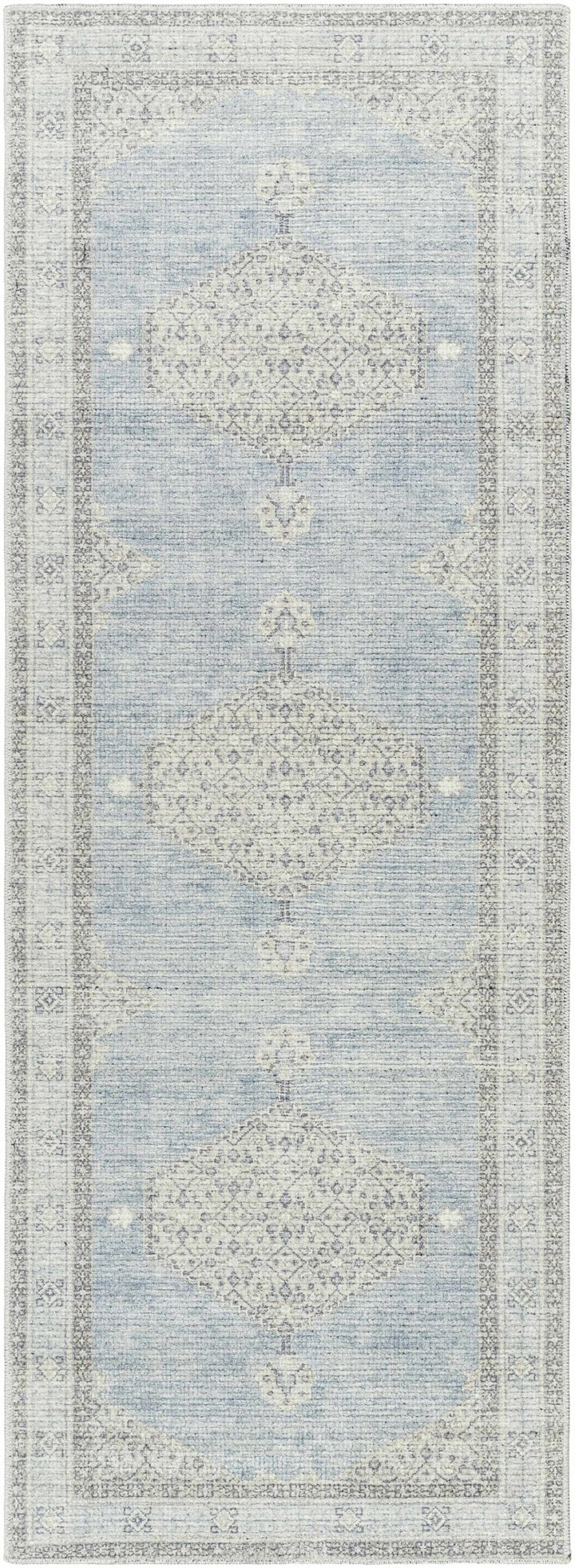 Haide Traditional Style Gray And Ivory Area Rug - The Rug Decor