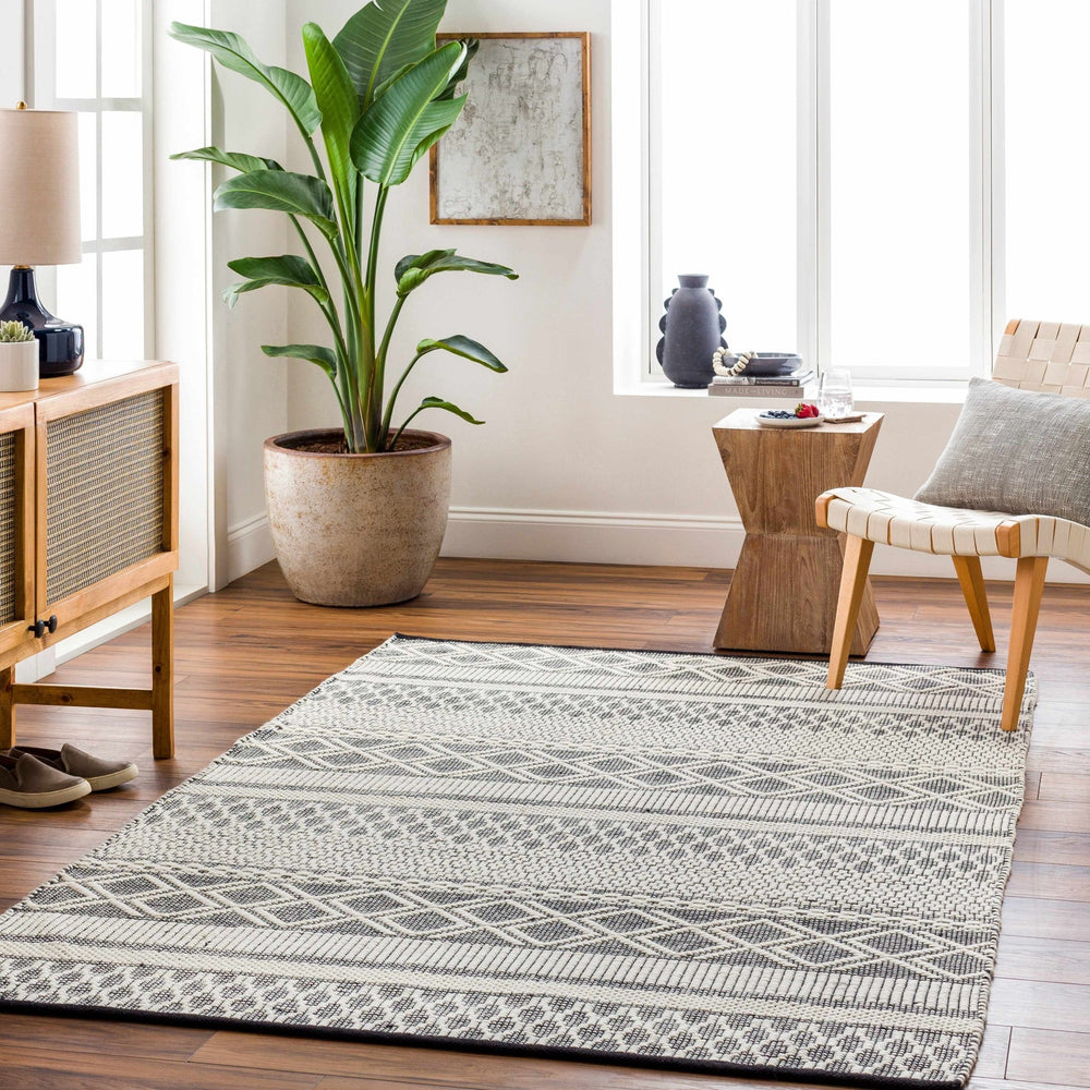 Hala Contemporary Geometrical Gray Area Rug - The Rug Decor