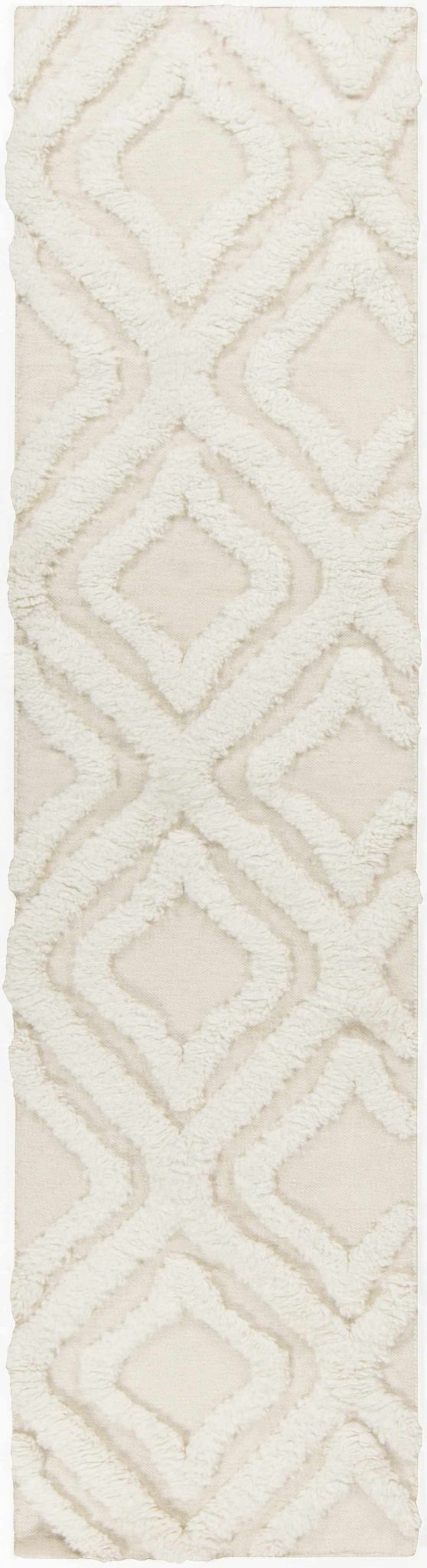 Halesite Ivory Modern Geometrical Design Hand Woven Area Rug - The Rug Decor