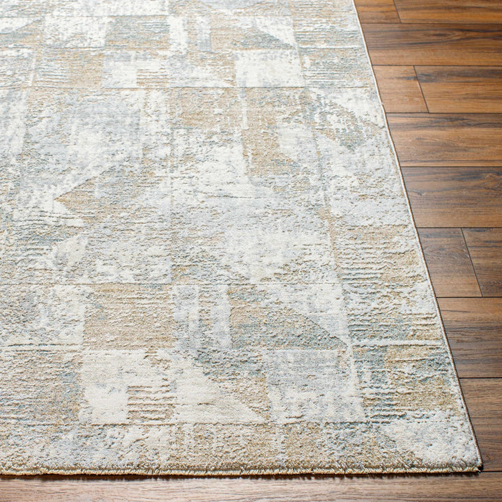Halia Modern Geometric Design Brown And Gray Boutique Rug - The Rug Decor