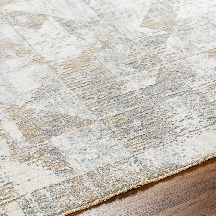 Halia Modern Geometric Design Brown And Gray Boutique Rug - The Rug Decor