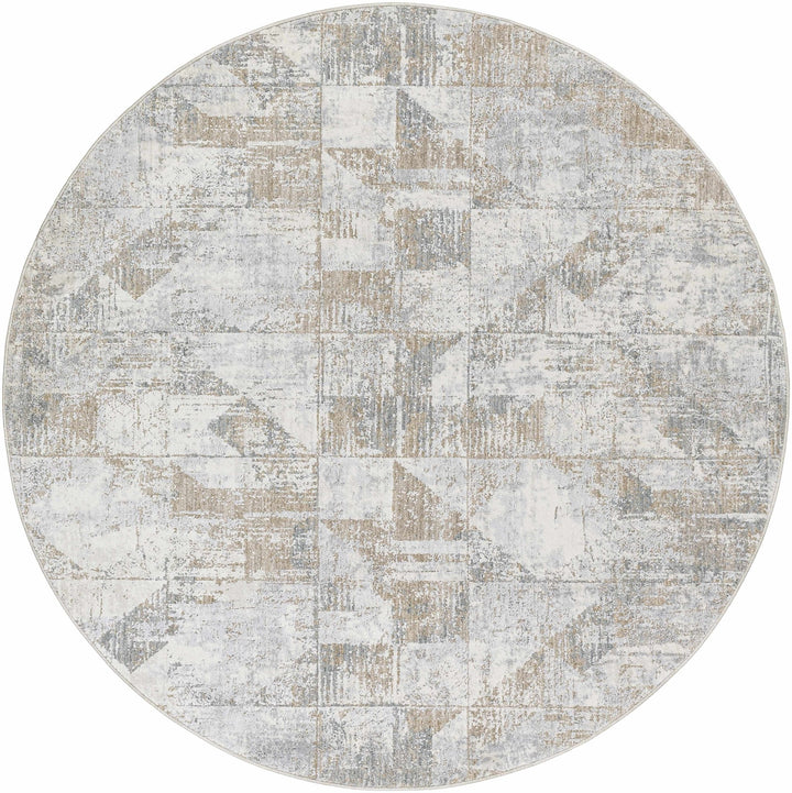 Halia Modern Geometric Design Brown And Gray Boutique Rug - The Rug Decor