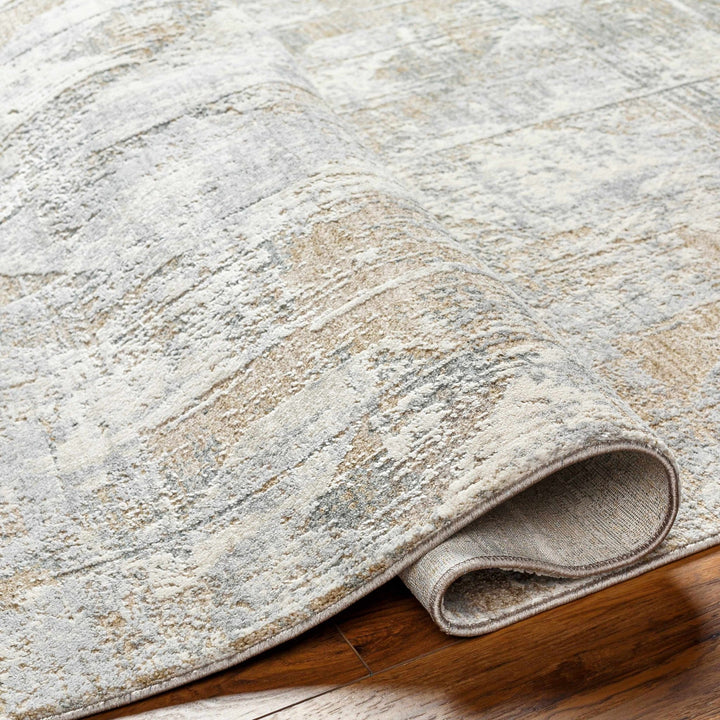 Halia Modern Geometric Design Brown And Gray Boutique Rug - The Rug Decor