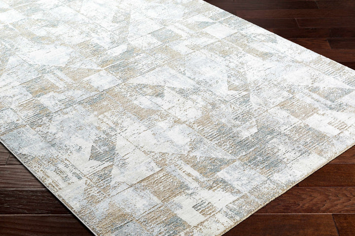 Halia Modern Geometric Design Brown And Gray Boutique Rug - The Rug Decor