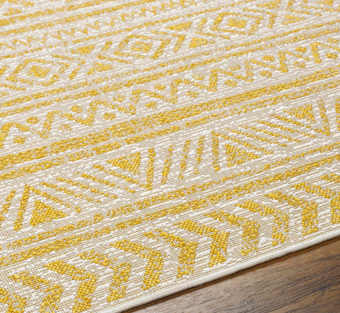 Haluk Bohemian Yellow And Camel Rug - The Rug Decor