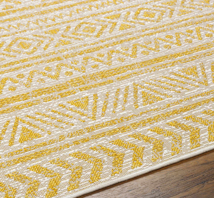 Haluk Bohemian Yellow And Camel Rug - The Rug Decor