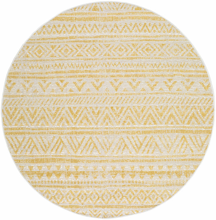 Haluk Bohemian Yellow And Camel Rug - The Rug Decor