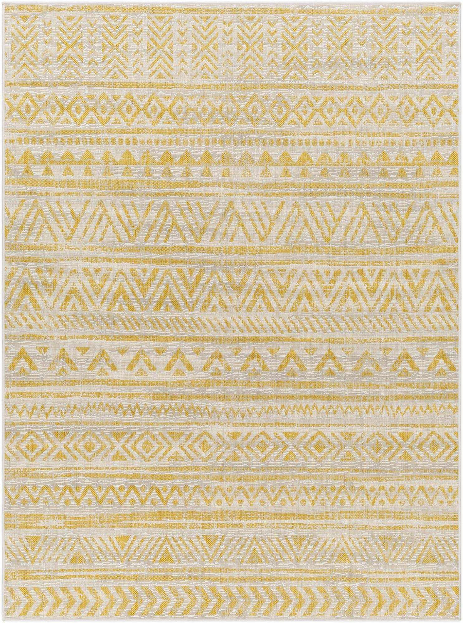 Haluk Bohemian Yellow And Camel Rug - The Rug Decor