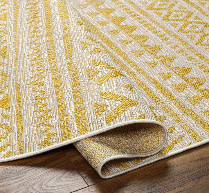 Haluk Bohemian Yellow And Camel Rug - The Rug Decor