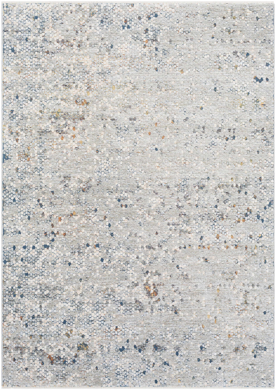 Hamler Gray And Blue Modern Abstract Design Area Rug