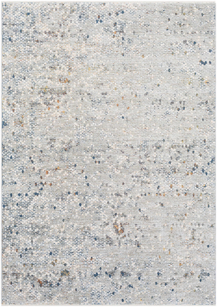 Hamler Gray And Blue Modern Abstract Design Area Rug
