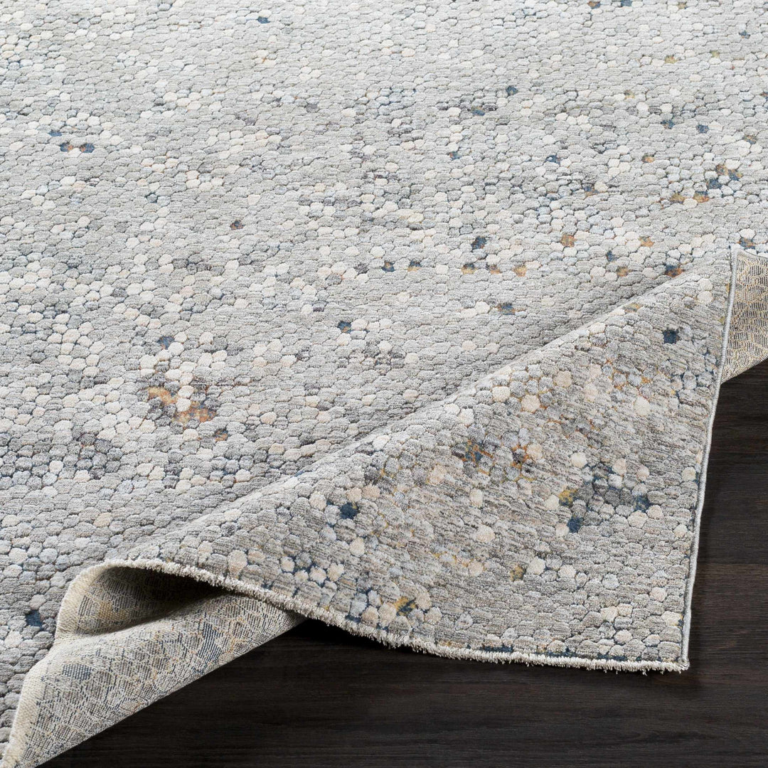 Hamler Gray And Blue Modern Abstract Design Area Rug