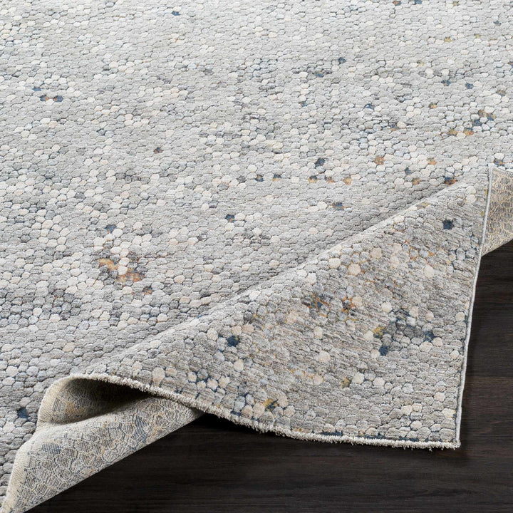 Hamler Gray And Blue Modern Abstract Design Area Rug
