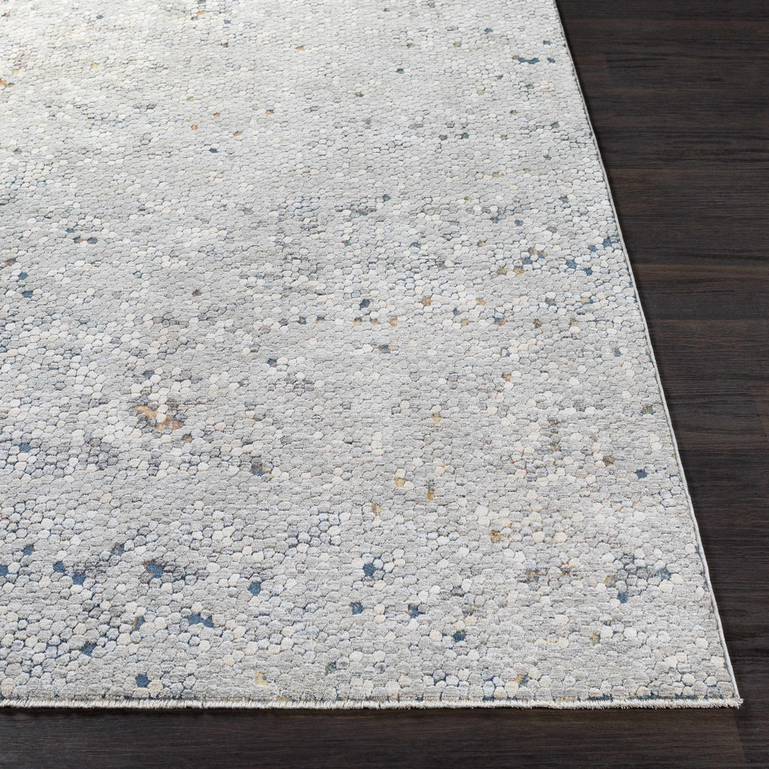Hamler Gray And Blue Modern Abstract Design Area Rug