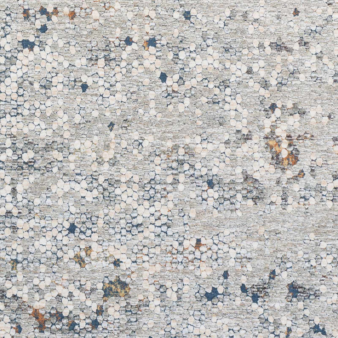 Hamler Gray And Blue Modern Abstract Design Area Rug