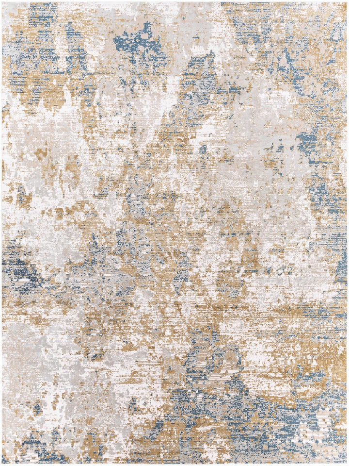Hamlet Modern Style Beige And Blue Area Rug - The Rug Decor