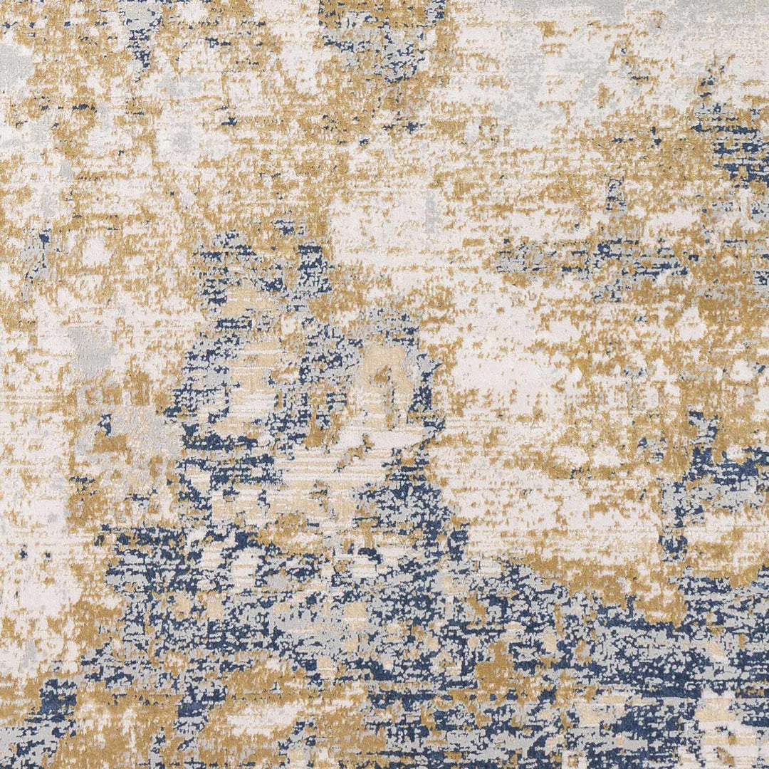 Hamlet Modern Style Beige And Blue Area Rug - The Rug Decor