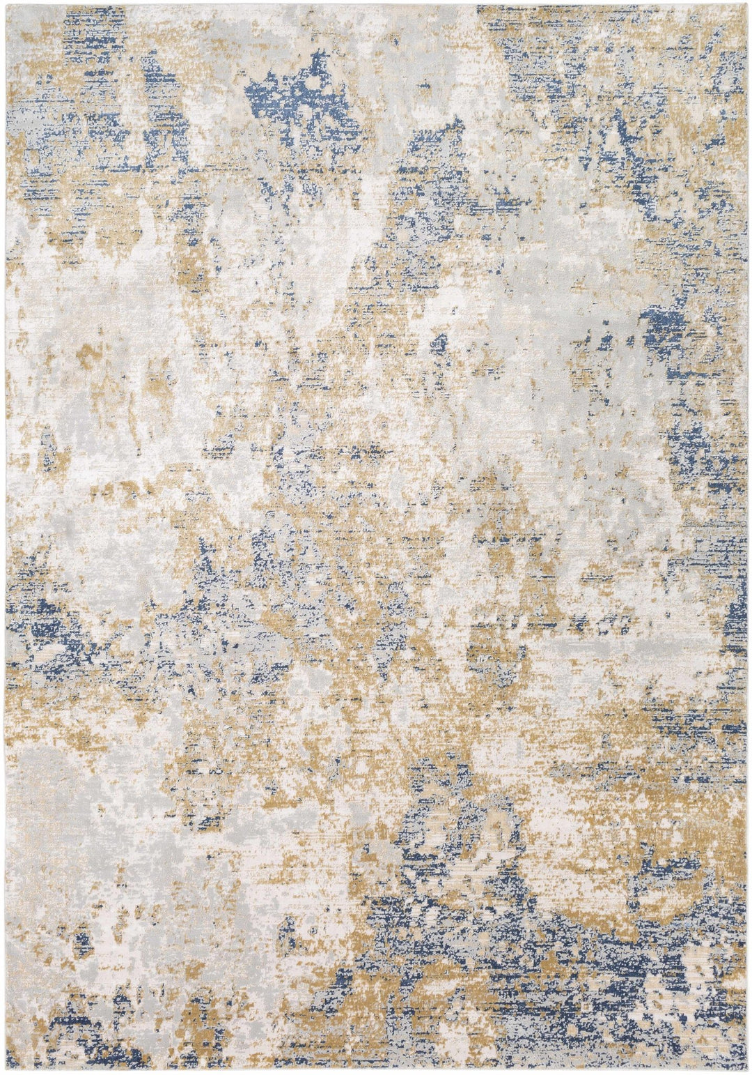 Hamlet Modern Style Beige And Blue Area Rug - The Rug Decor