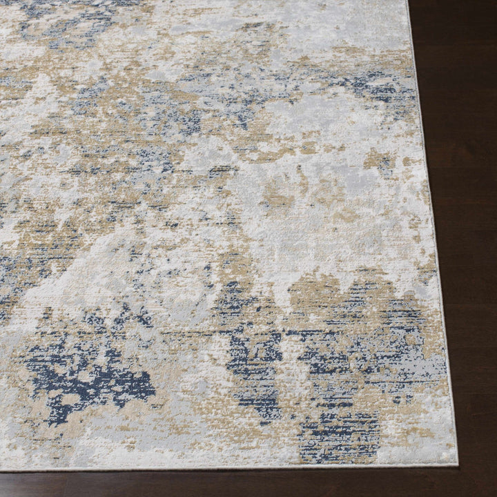 Hamlet Modern Style Beige And Blue Area Rug - The Rug Decor