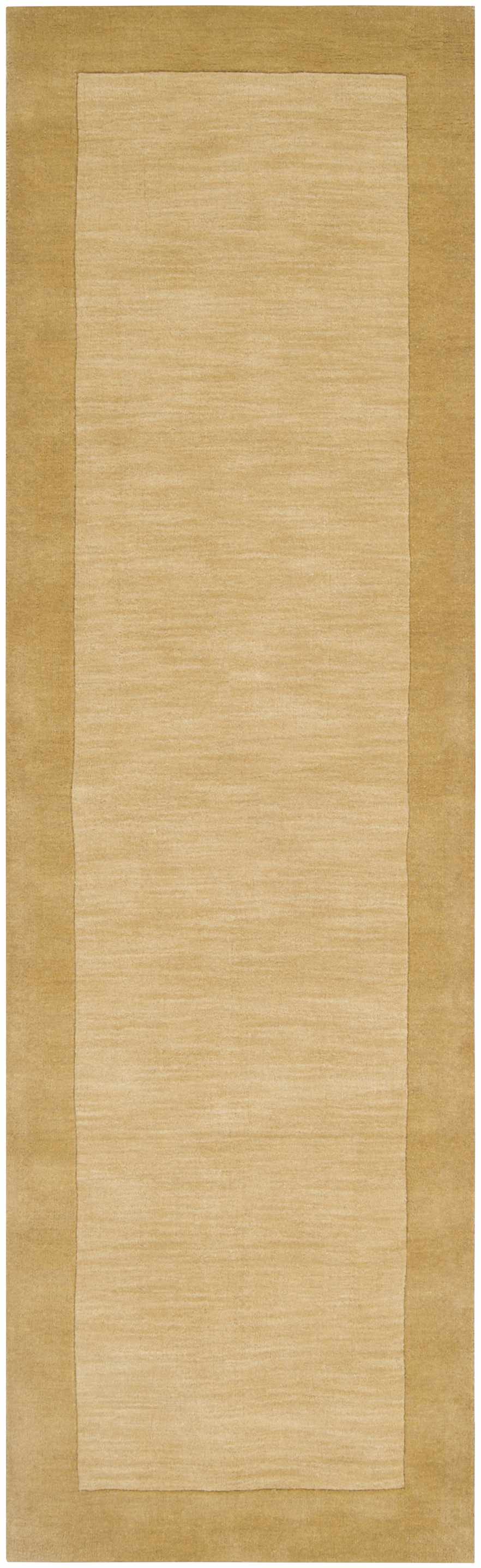 Hampden Camel Modern Style Hand Loom Wool Area Rug