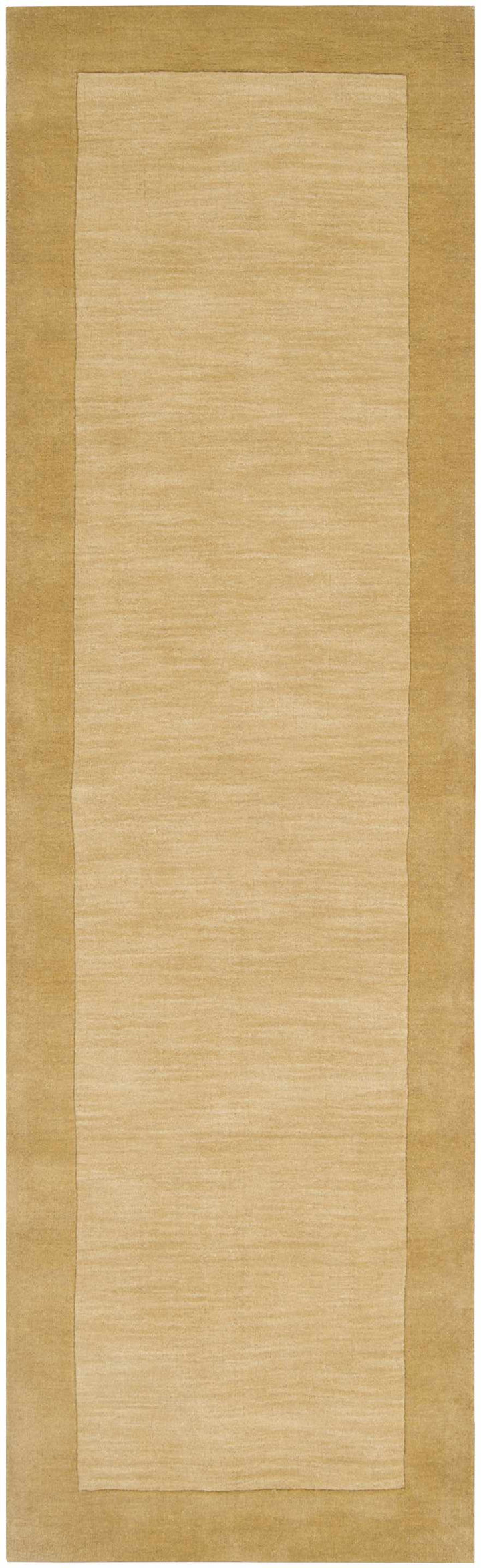 Hampden Camel Modern Style Hand Loom Wool Area Rug