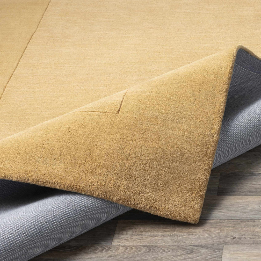 Hampden Camel Modern Style Hand Loom Wool Area Rug - The Rug Decor