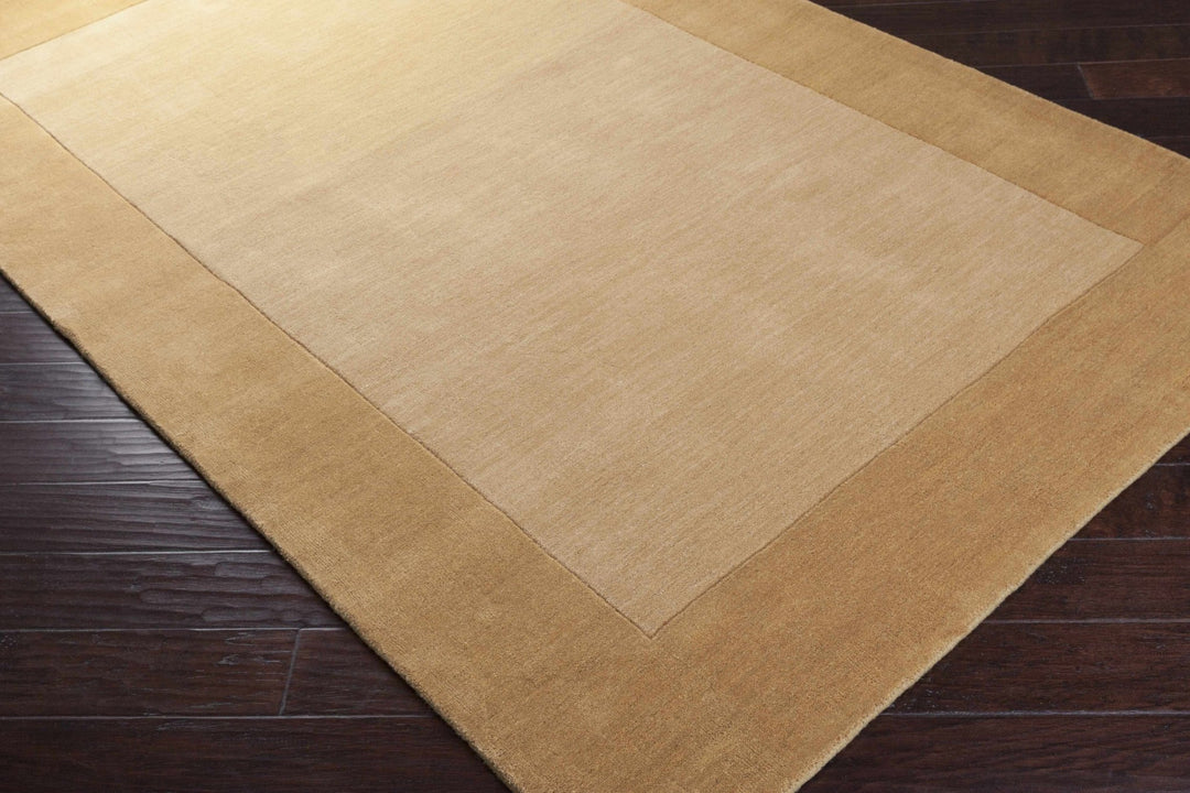 Hampden Camel Modern Style Hand Loom Wool Area Rug - The Rug Decor