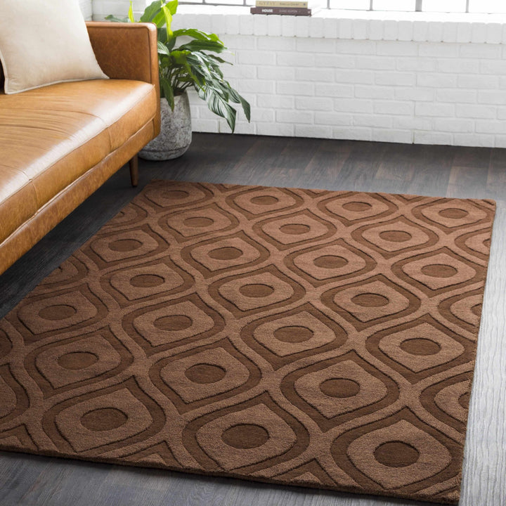 Hamptonville Contemporary Brown Rug - The Rug Decor