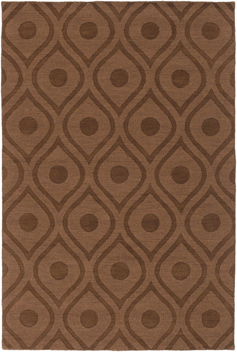 Hamptonville Contemporary Brown Rug - The Rug Decor