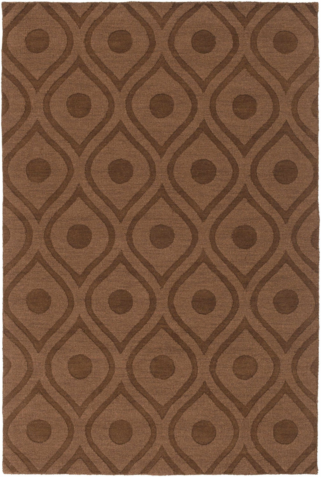 Hamptonville Contemporary Brown Rug - The Rug Decor