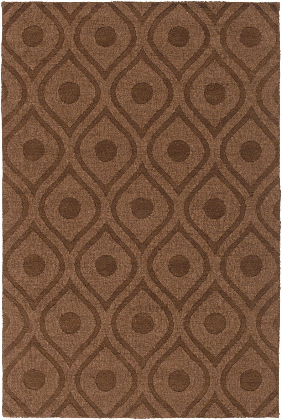 Hamptonville Contemporary Brown Rug - The Rug Decor