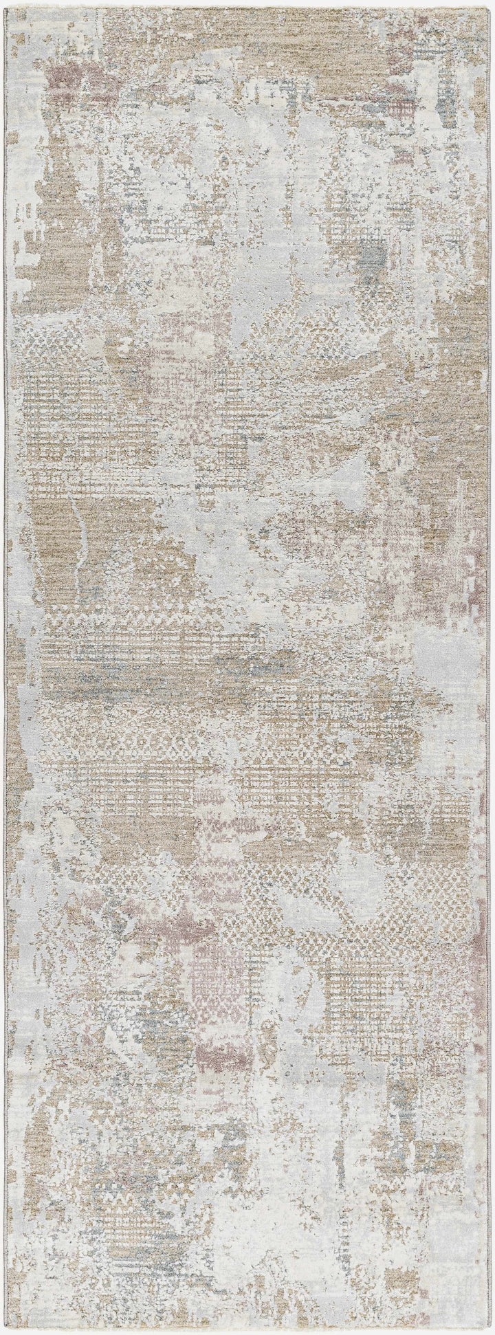 Hanae Modern Abstract Design Beige And Ivory Area Rug