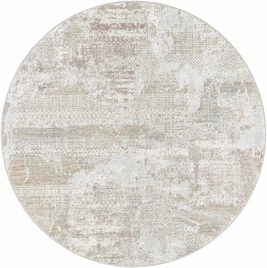 Hanae Modern Abstract Design Beige And Ivory Area Rug