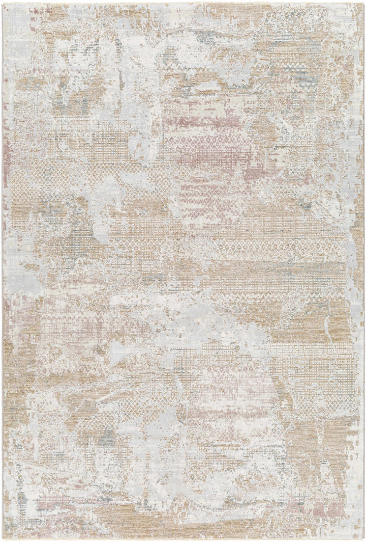 Hanae Modern Abstract Design Beige And Ivory Area Rug