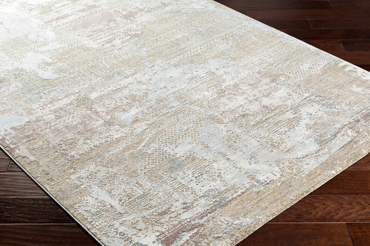 Hanae Modern Abstract Design Beige And Ivory Area Rug