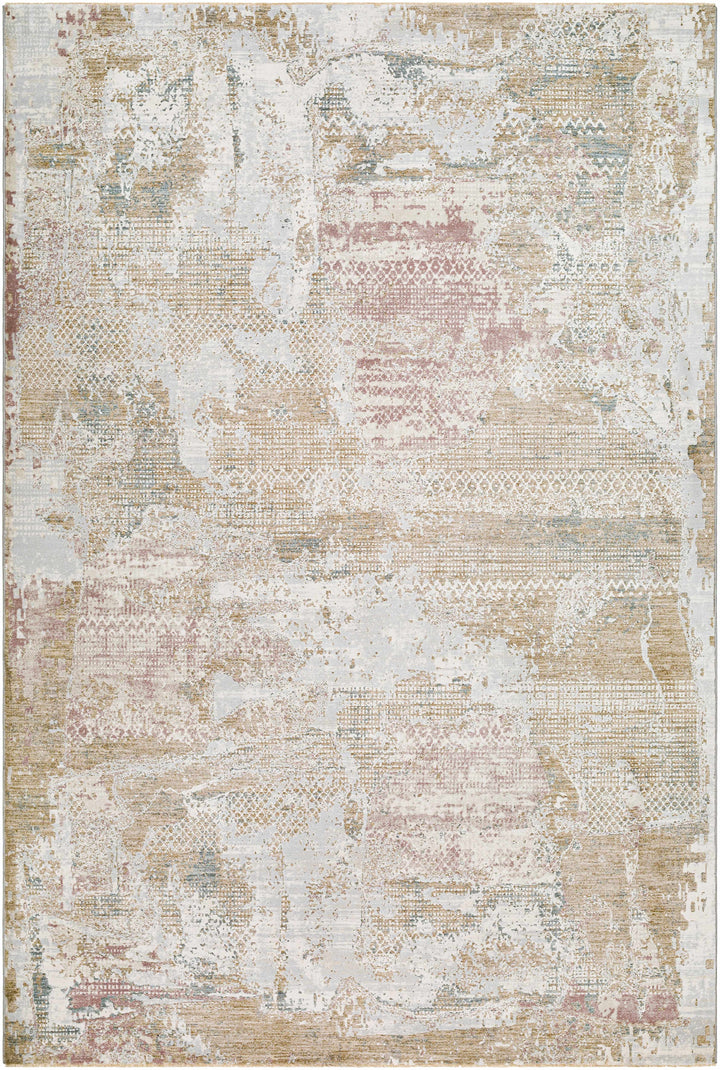 Hanae Modern Abstract Design Beige And Ivory Area Rug
