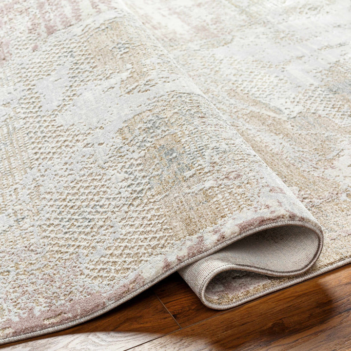 Hanae Modern Abstract Design Beige And Ivory Area Rug