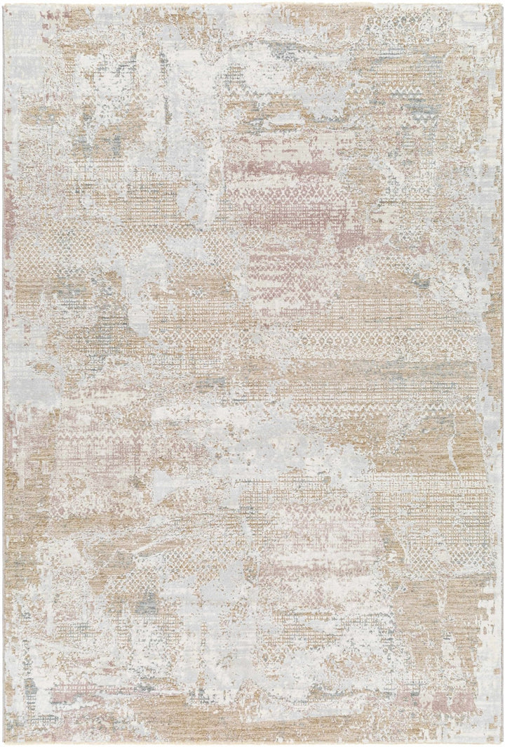 Hanae Modern Abstract Design Beige And Ivory Area Rug - The Rug Decor
